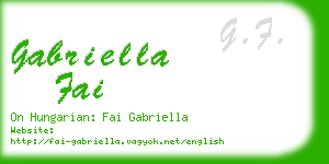 gabriella fai business card